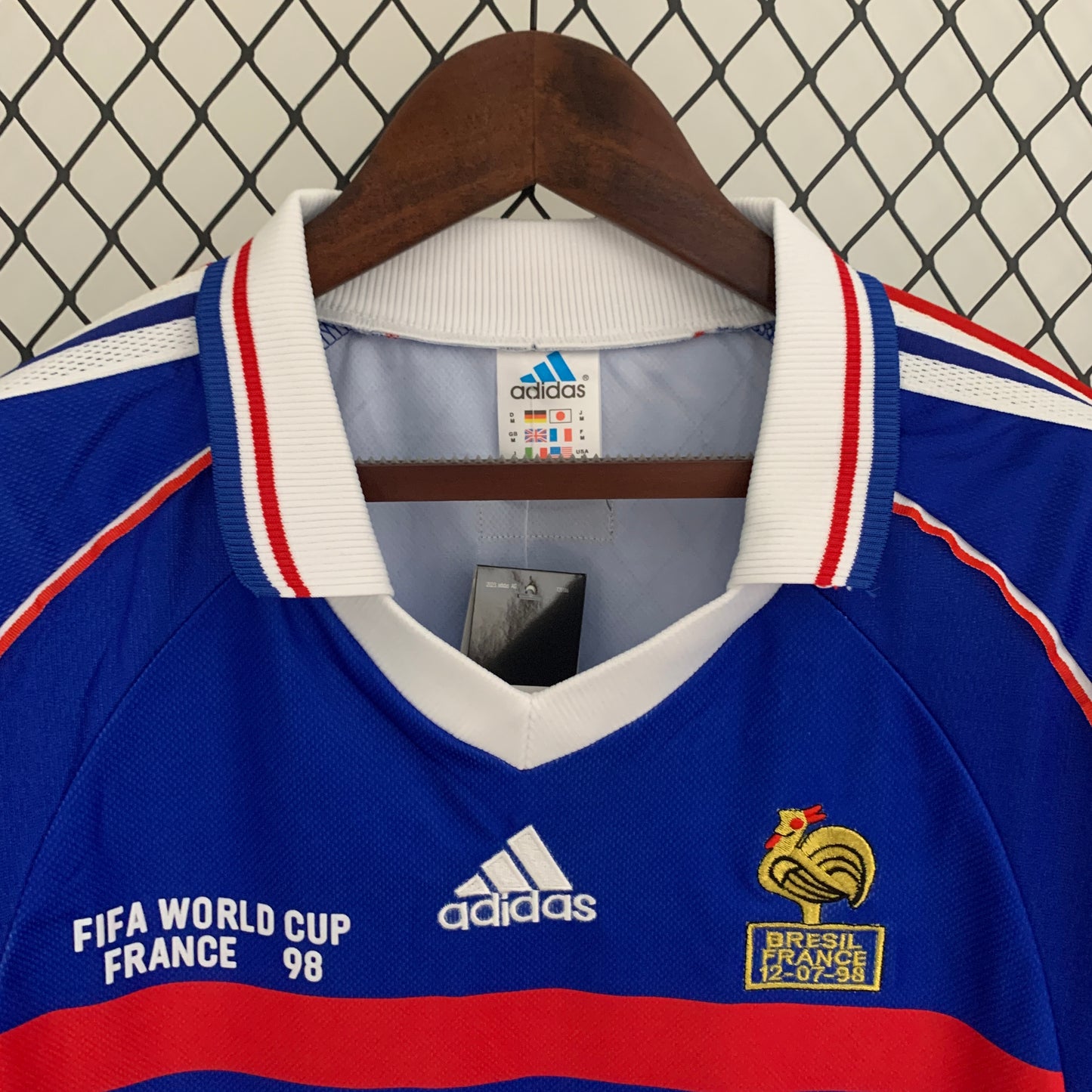 France Home 98 World Cup Retro Long Sleeve