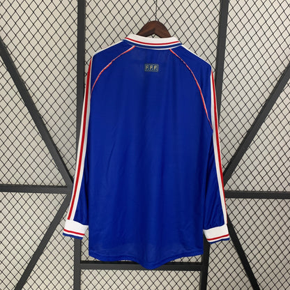 France Home 98 World Cup Retro Long Sleeve