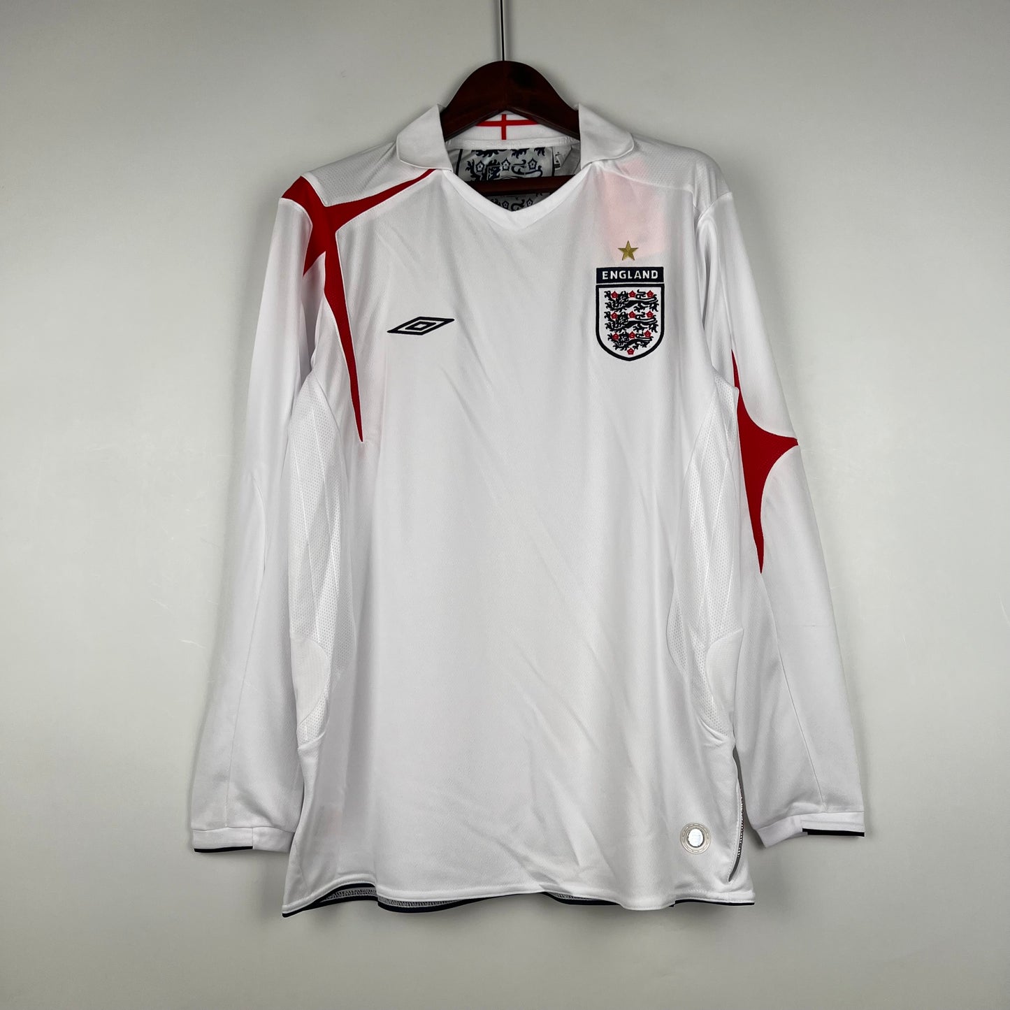 England Home 2006 Retro Long Sleeve