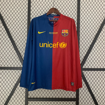 Barcelona Home Long Sleeve 08/09 Retro