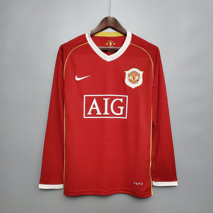 Manchester United Home Long Sleeve 06/07 Retro