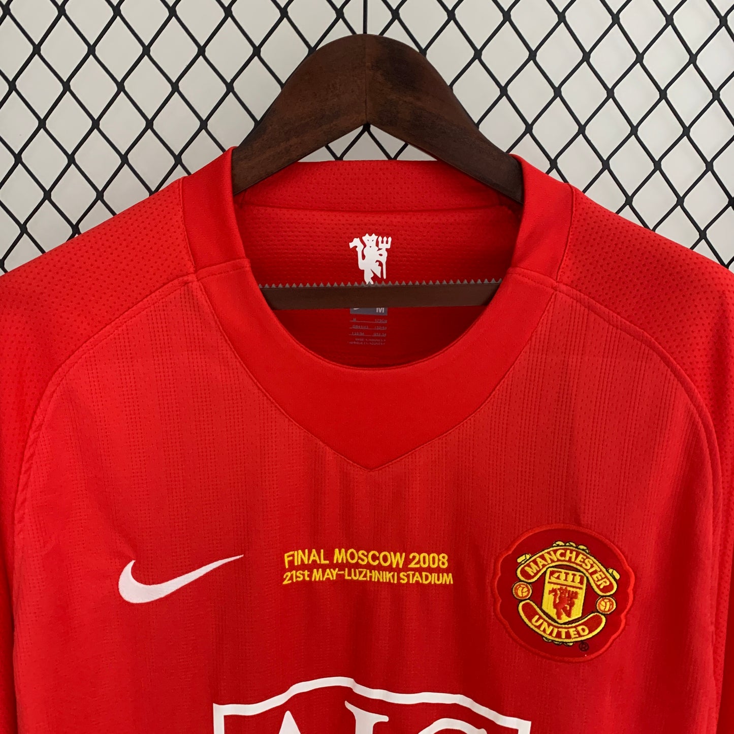 Manchester United Home Long Sleeve 07/08 Retro