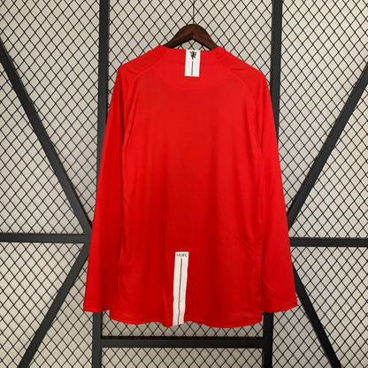 Manchester United Home Long Sleeve 07/08 Retro